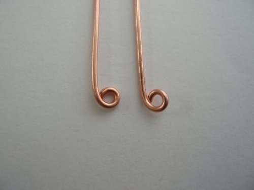 Abby Hook's Coiled Ear Wires - Begin to form the ear wire, Findings & Components, Toggles & Clasps, Earwire & Headpin, Coiling, Coiling Wire, Wire Coiling, make a loop